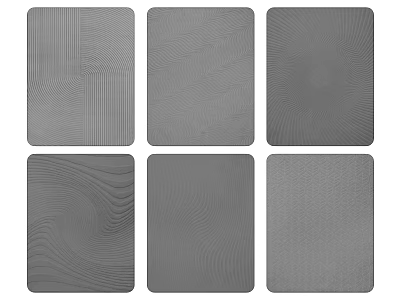 Square Rugs with Different Textured Patterns for Modern Home Interior Design 3d model