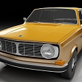 Volvo 144 Sedan Vintage Car 3d model