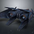 Modern Spaceship Spacecraft 3d model