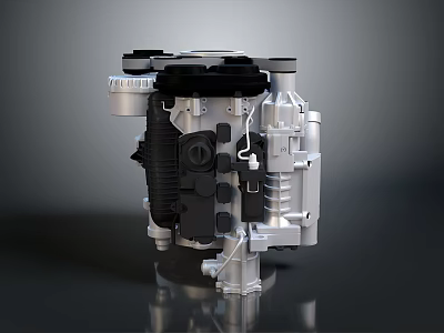 Durable All Season Car Tire With High Performance Tread And Modern Design Features 3d model