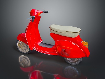 Scooter Motorcycle Two-wheeled Motocross Motorcycle Road Race Motorcycle Motor Vehicle 3d model