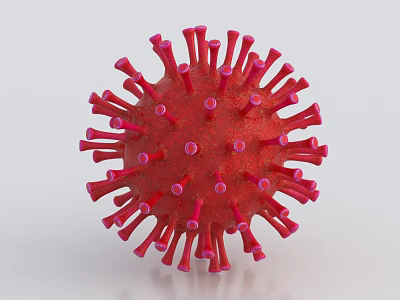 Coronavirus Virus Immune System Cancer Carcinogenesis Bacteria Leukocyte Biology Medical Research 3d model