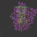 Industrial Plant Aerial View With Storage Tanks Towers Buildings Roads And Green Belts