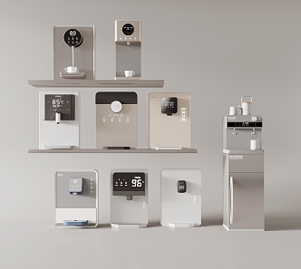 Direct drinking machine water dispenser water purifier tea bar machine pipeline machine wall-mounted wall-mounted water dispenser combination 3d model