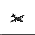 Dark Gray Fighter Jet Flying With Red Wingtips Multiple Engines And Underwing Weapons 3d model
