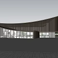 Modern Sales Office Architecture Commercial Architecture Exhibition Art Gallery Architecture 3d model