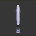Sky Whale Airship Modern Design With White Blue Color Streamlined Body And Tail Structure