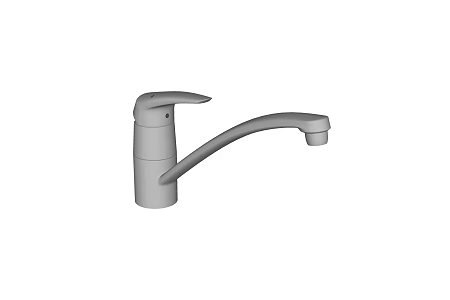 Kitchen sink basin faucet 3d model