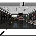 Modern Tobacco and Liquor Store Interior With Shelves Displayed Goods Spacious Layout and Bright Lighting