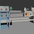 C6150 Industrial Lathe Machine With Control Panel Red Handwheels And Stable Bed