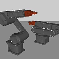Modern Mechanical Arm Intelligent Robot Factory Workshop Intelligent System Arm Robot 3d model