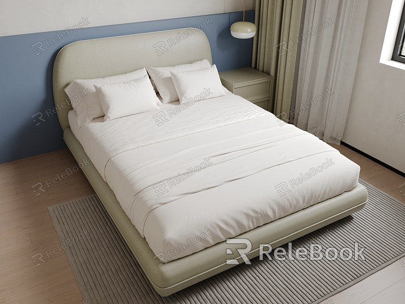 Modern Simple Bed Small Bed Children's Bed model