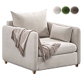 Modern Single Sofa Casual Single Sofa 3d model