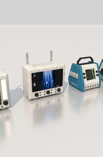 Medical Devices Patient Monitors with Various LCD Screens and Control Panels 3d model Medical Devices Patient Monitors with Various LCD Screens and Control Panels 3d model