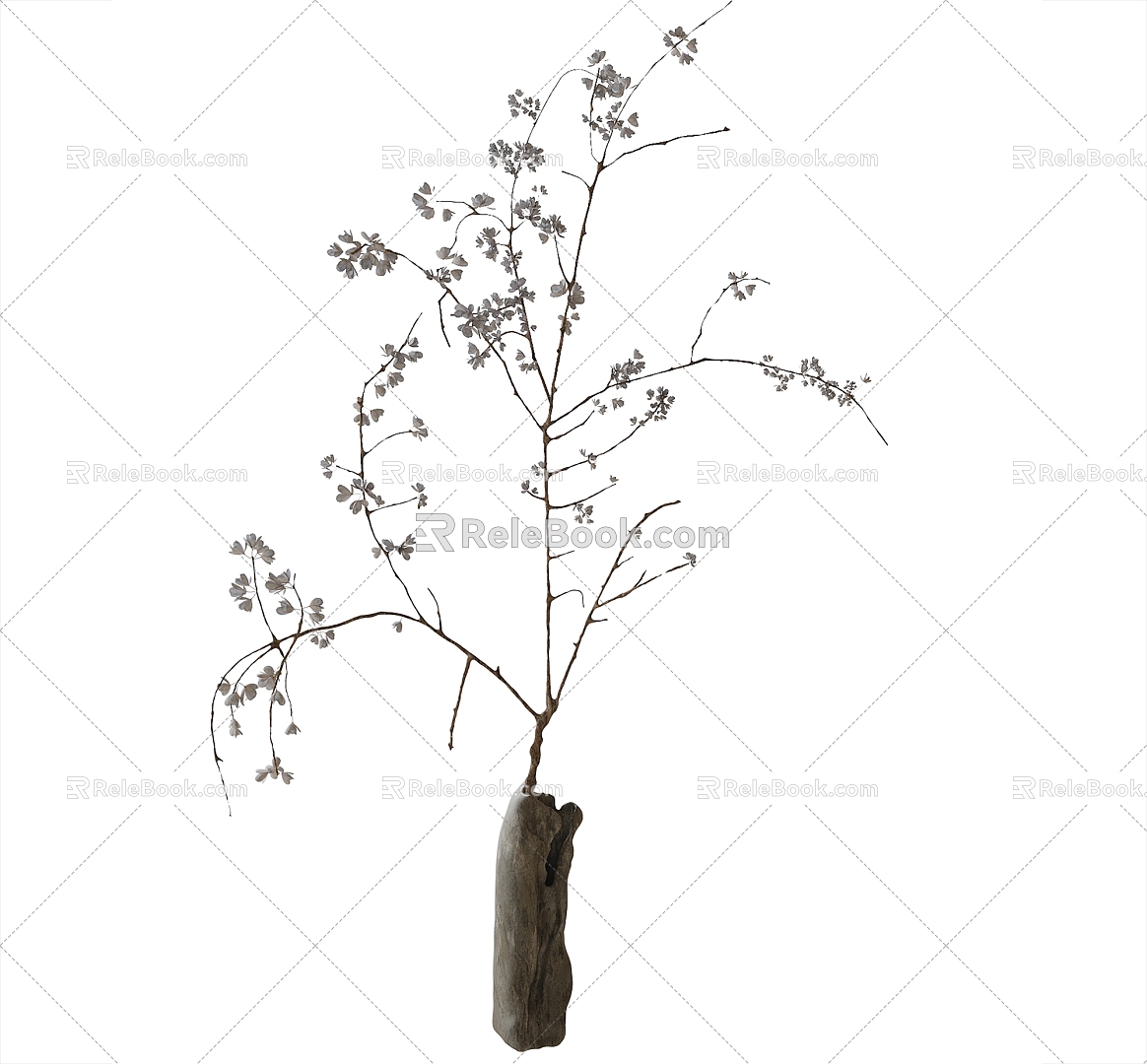 vase floral plant ornaments 3d model