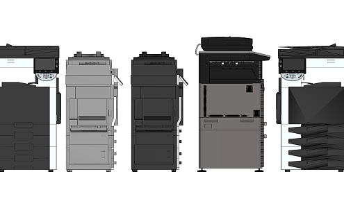 modern printer copier office equipment 3d model