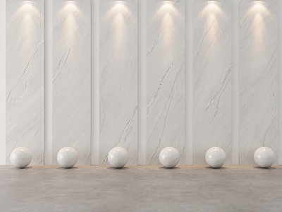 Diamond White Modern Marble Background Wall Marble Wall Panel Marble Wall Trim Panel 3d model