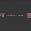 Rusty Metal Parts Collection With Circular Rings And Square Support Brackets