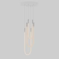 Modern U Shaped Acrylic Ceiling Light With Soft Warm Lighting For Contemporary Interior Design 3d model