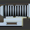 Vertical Perforated Component with Grid Surface and Base Stand Structure Design