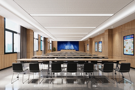 Modern Conference Room 3d model