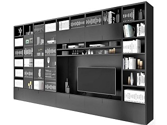 Bookcase TV Cabinet Display Cabinet Wine Cabinet Display Cabinet 3d model