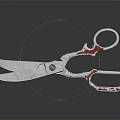 High Quality Stainless Steel Scissors Essential Hardware Tool For Precise Cutting Tasks 3d model