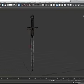 Big Sword of Courage Sword of Eternity Game Sword Tai Dao Cold Weapon Long Sword Low Face Number Low Model Simple Model Times Film and Television Level Super Realism 3d model