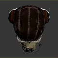Weapon Military Helmet With Leather Construction Goggles And Breathing Apparatus Displayed On Mannequin