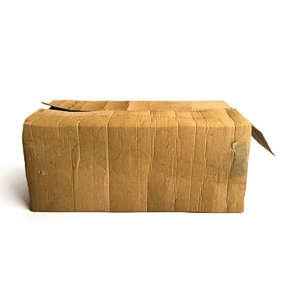 Open Brown Corrugated Cardboard Box With Simple Design And Packaging Details 3d model