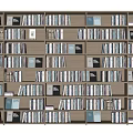 Modern Bookcase Bookshelf Storage Rack Decorative Column Package Column Decorative Rack 3d model