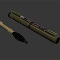 Rocket rocket launcher RPG against air weapon 3d model