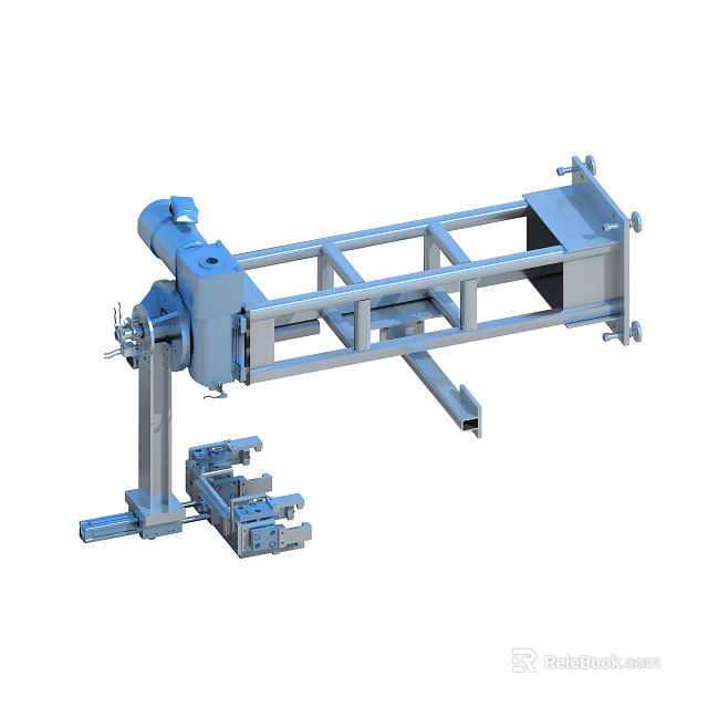 Industrial Mechanical Arm Equipment With Steel Frame And Precision Engineering Structure 3d model