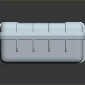 Durable Transparent Plastic Toolbox With Metal Latches On Black Reflective Surface