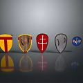 Medieval Shield Ancient Shield Shield Shield Defensive Weapon Ancient Shield Iron Shield Protective Shield Wooden Shield 3d model