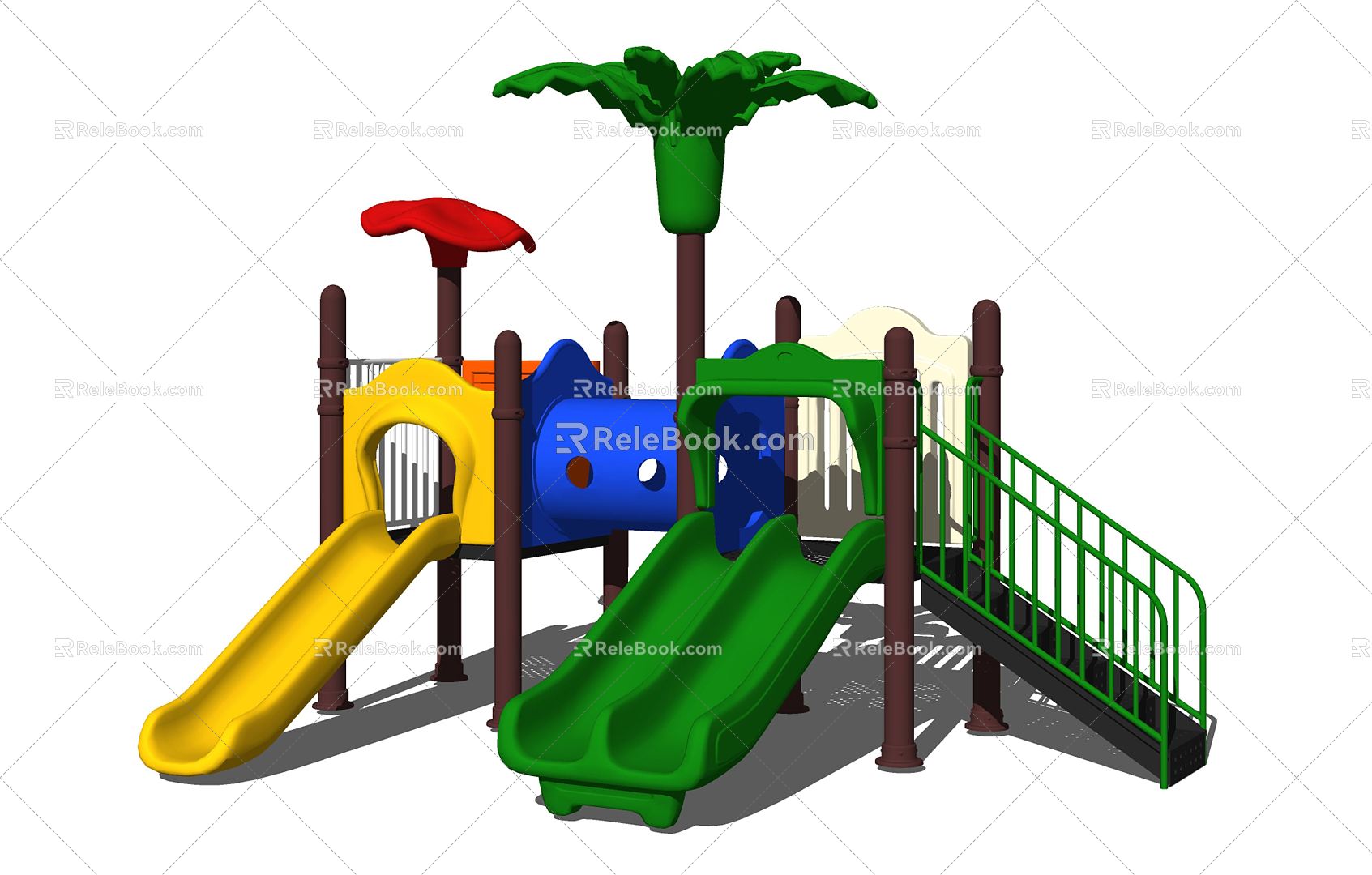 Modern slide children's slide amusement facilities model