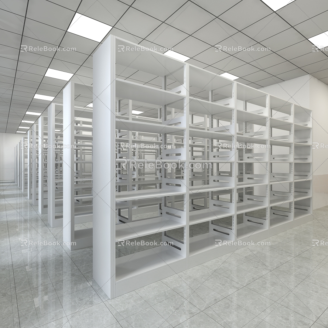 Modern Library 3d model