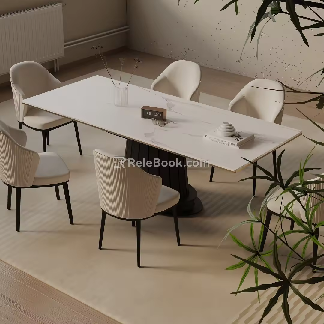 Modern table combination 3d model