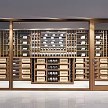 Elegant Wine Cellar Design With Wooden Racks Glass Doors And Neatly Arranged Bottles