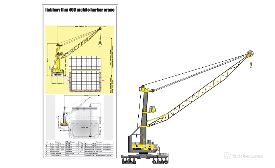 Telescopic Boom Crane Detailed Technical Drawing And Design Specifications 3d model