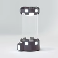 Modern Action Figure Display Case With Transparent Cover And Black Frame Design