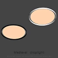 Medieval Droplight Fixture With Classic Round Design And White LMagical Shade