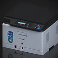 Modern Samsung Color Printer With Digital Display And Control Panel Design 3d model
