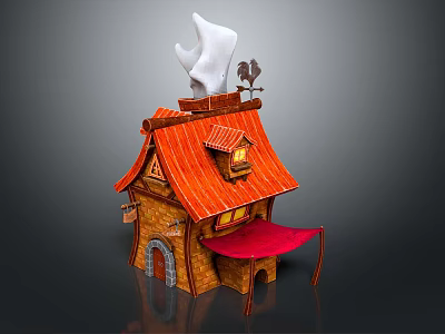 House House House Residential House Residential House Single Building Architectural Landscape Outdoor Outdoor Building 3d model