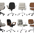 Modern Office Chairs Various Styles With Wheels White Black Brown Leather