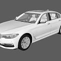 White BMW Luxury Sedan With Sleek Exterior Design And Modern Features