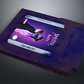 Vintage Purple Game Cartridge With Dark Cut Chronicles And Character Illustration
