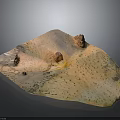 Modern Decorative Sculpture Art Piece With Irregular Shape And Colorful Texture For Interior Design