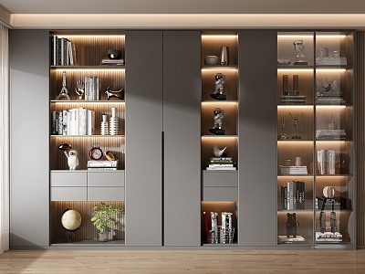 decorative bookcase 3d model