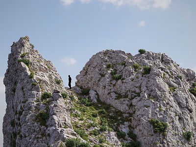 Modern Mountain Scan Rock Land Rock 3d model